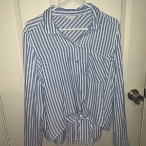 Aeropostale striped button down shirt